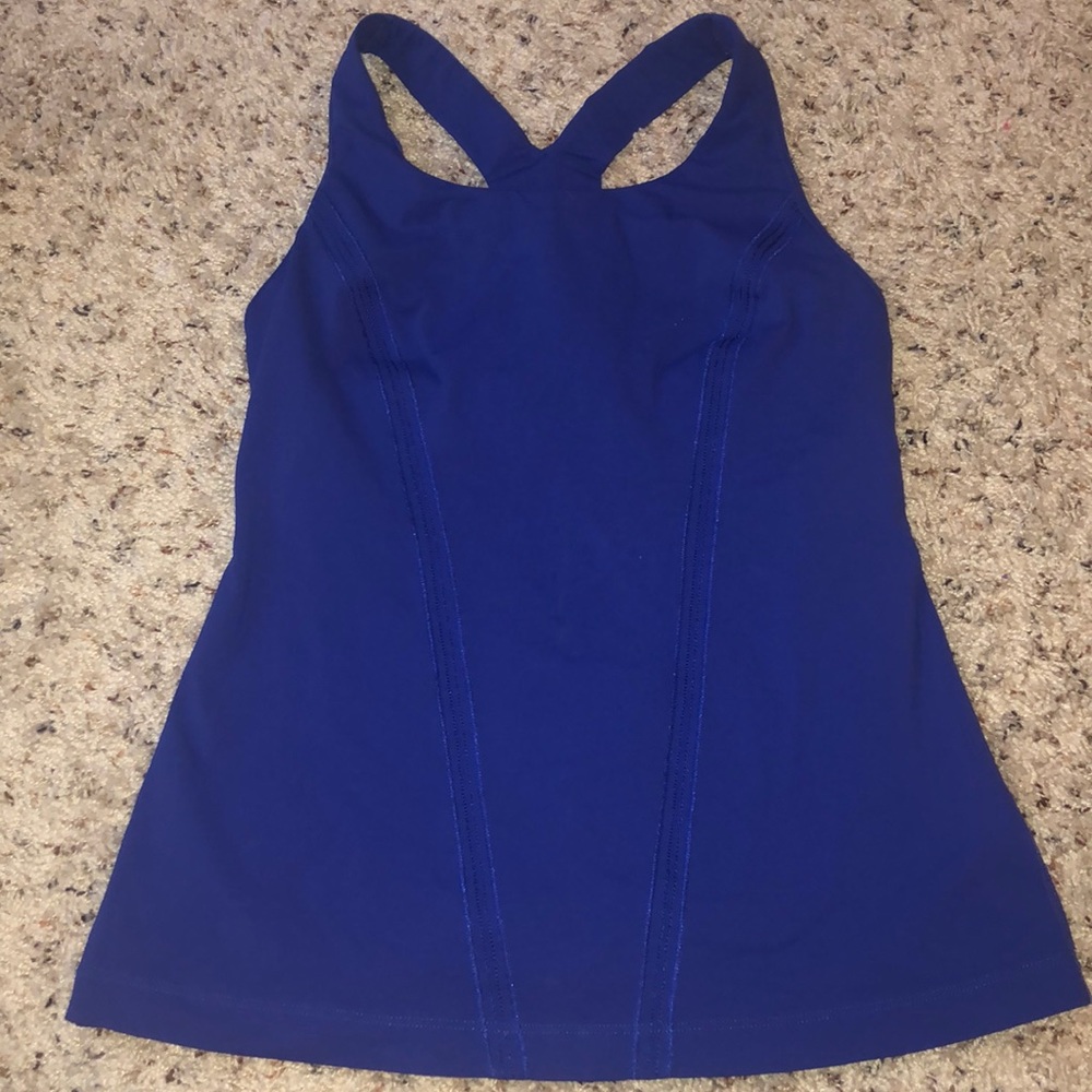 Blue lululemon tank